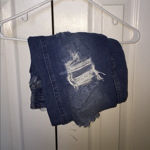 Hollister ripped mom jeans